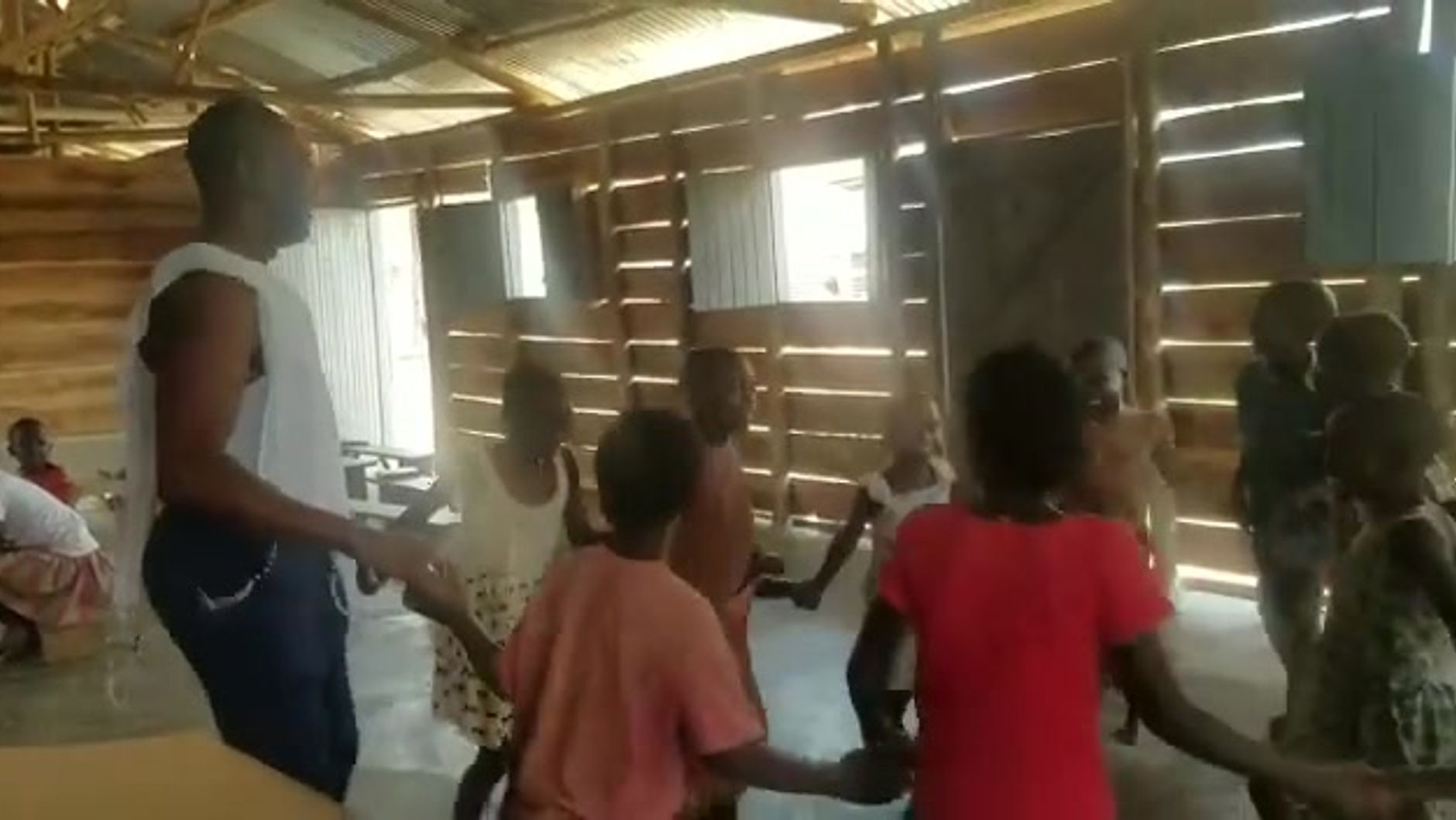 Hora Dance to Havah Nagilah with orphans in Uganda